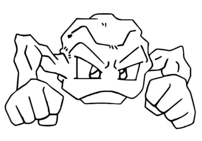 Geodude Pokemon ausmalbilder