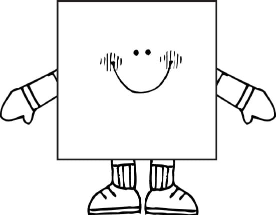 Geometrische Formen druckfertig ausmalbilder