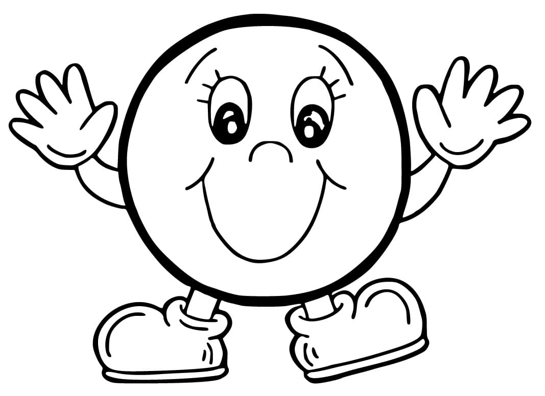 Geometrische Formen für 3-jährige Kinder ausmalbilder