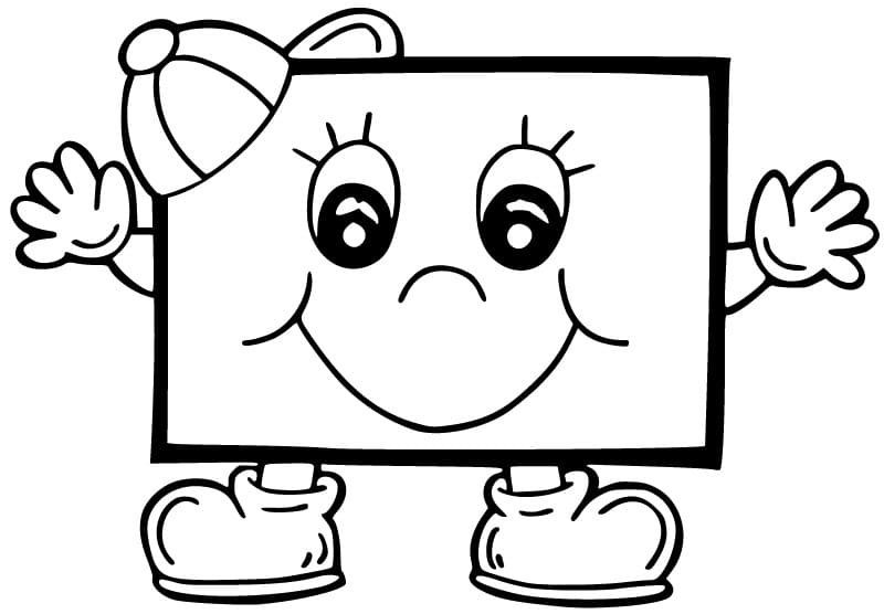 Geometrische Formenbild gratis ausmalbilder