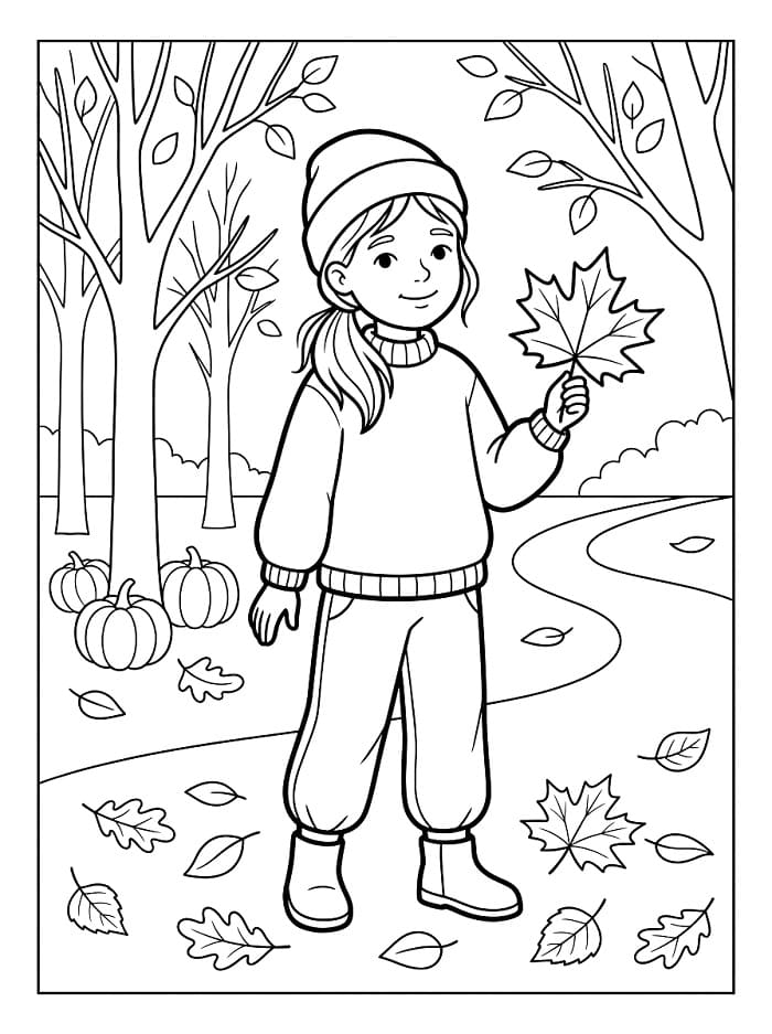 Gewöhnlicher Herbst ausmalbilder