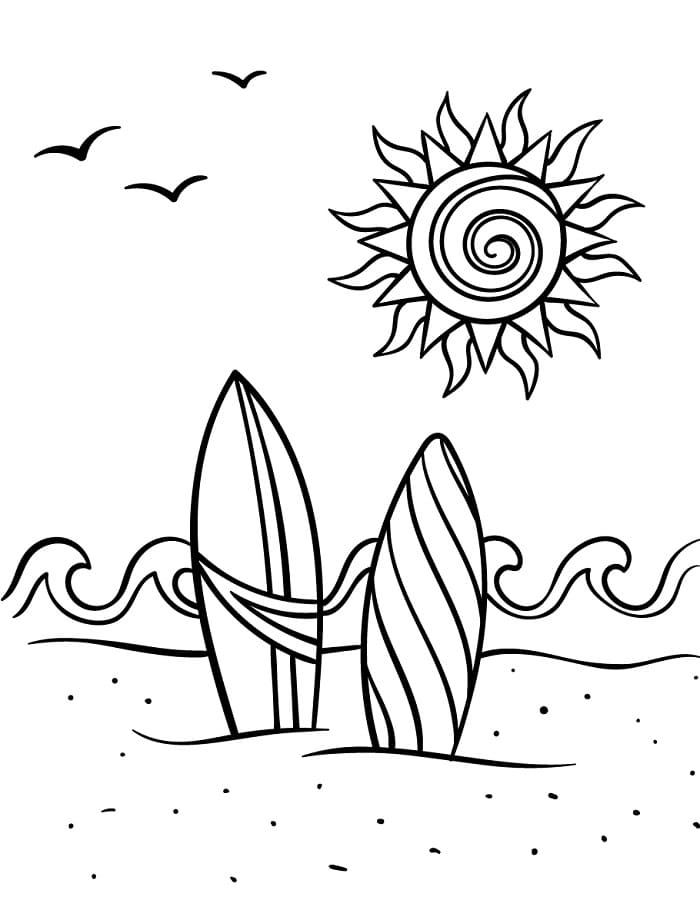 Gewöhnlicher Sommer ausmalbilder