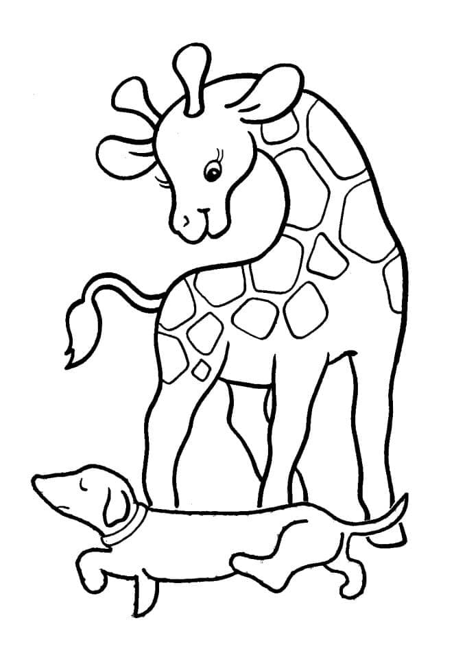 Giraffe Drucken ausmalbilder