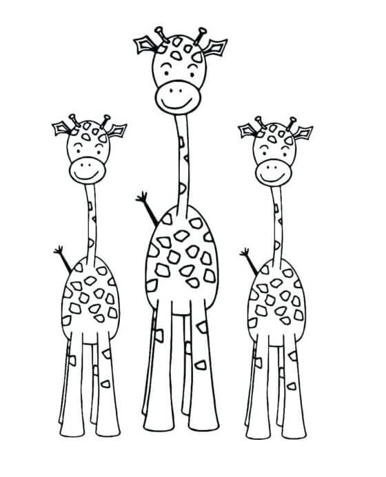 Giraffe Kostenlos Druckbare ausmalbilder