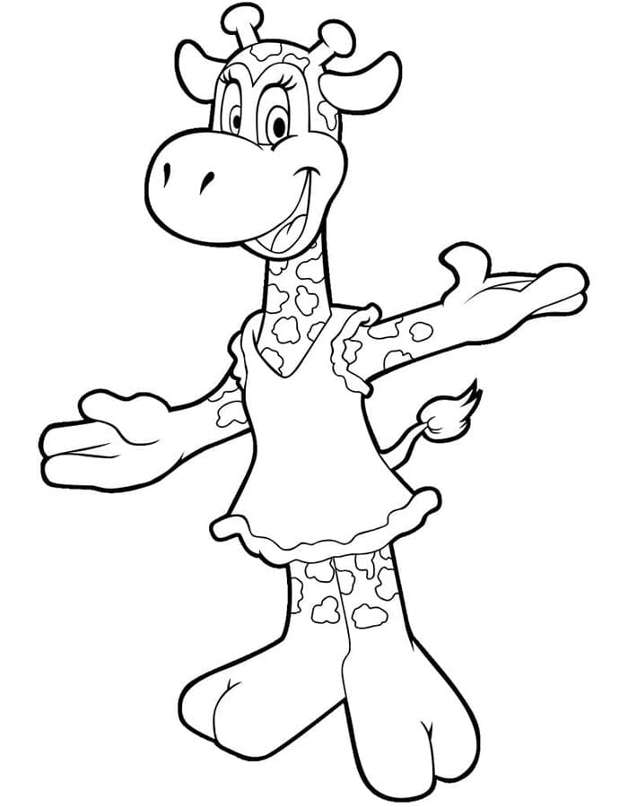 Giraffe Kostenlos Für Kinder ausmalbilder