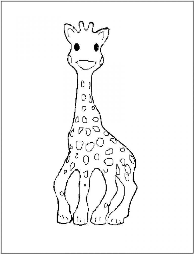 Giraffe Kostenloses Bild ausmalbilder