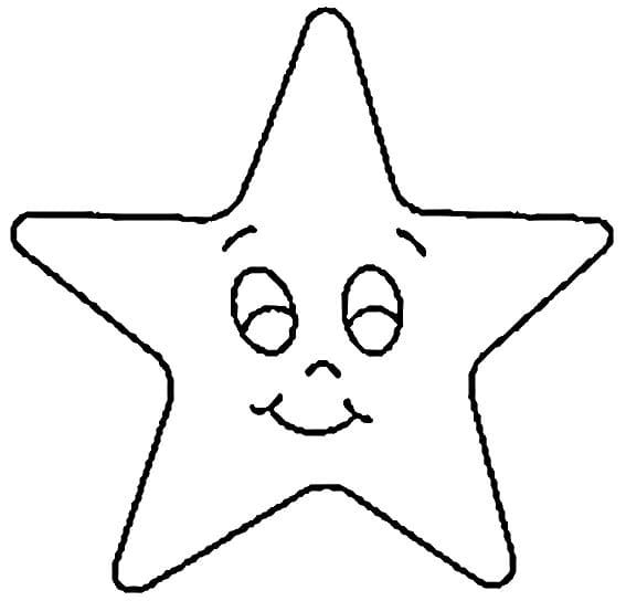Glücklicher Stern ausmalbilder