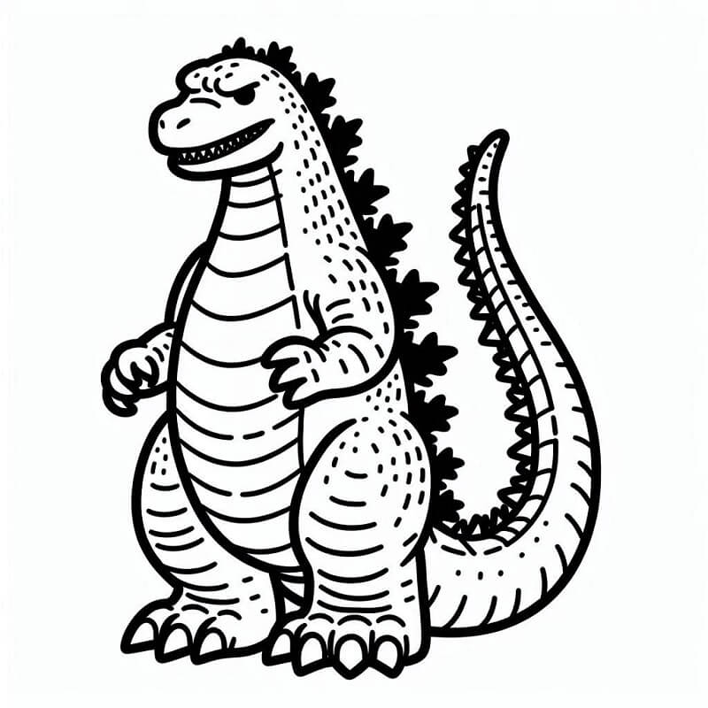 Godzilla für 2-jährige Kinder ausmalbilder