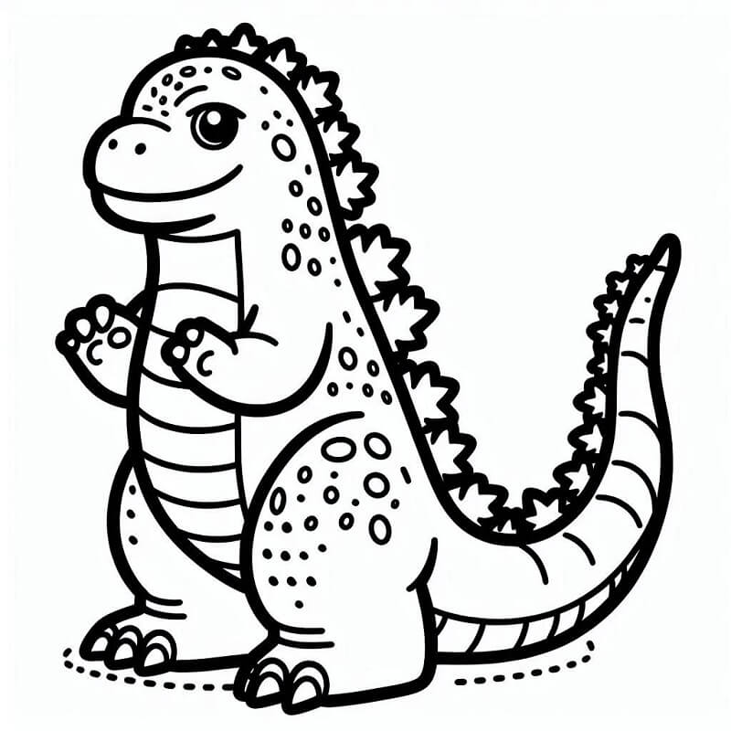 Godzilla für 4-jährige Kinder ausmalbilder