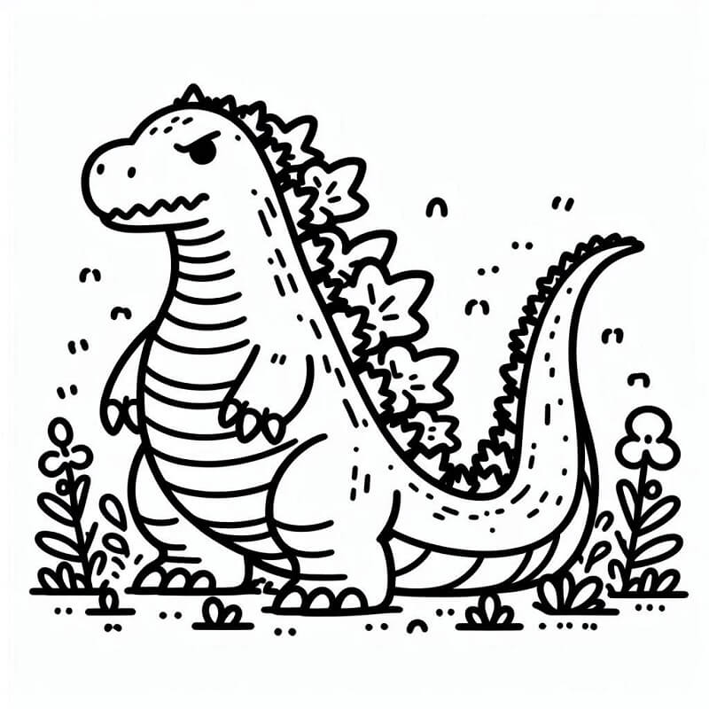 Godzilla für 6-jährige Kinder ausmalbilder