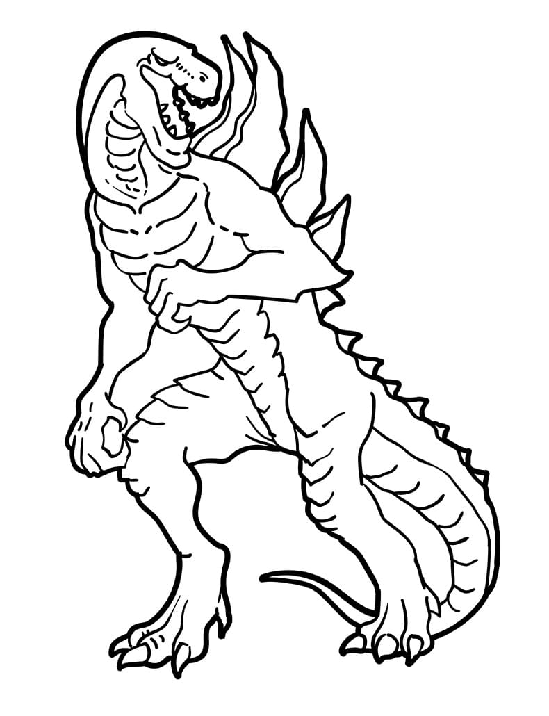 Godzilla für Kinder ausmalbilder