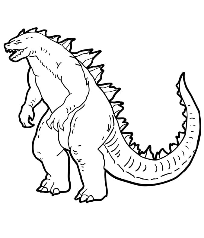 Godzilla gratis ausmalbilder