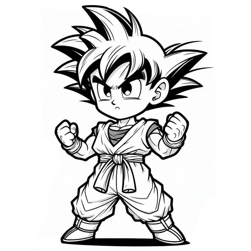 Goku Dragon Ball Z ausmalbilder
