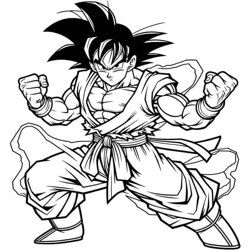 Goku ausmalbilder