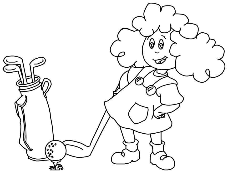 Golf Für 6-Jährige Kinder ausmalbilder