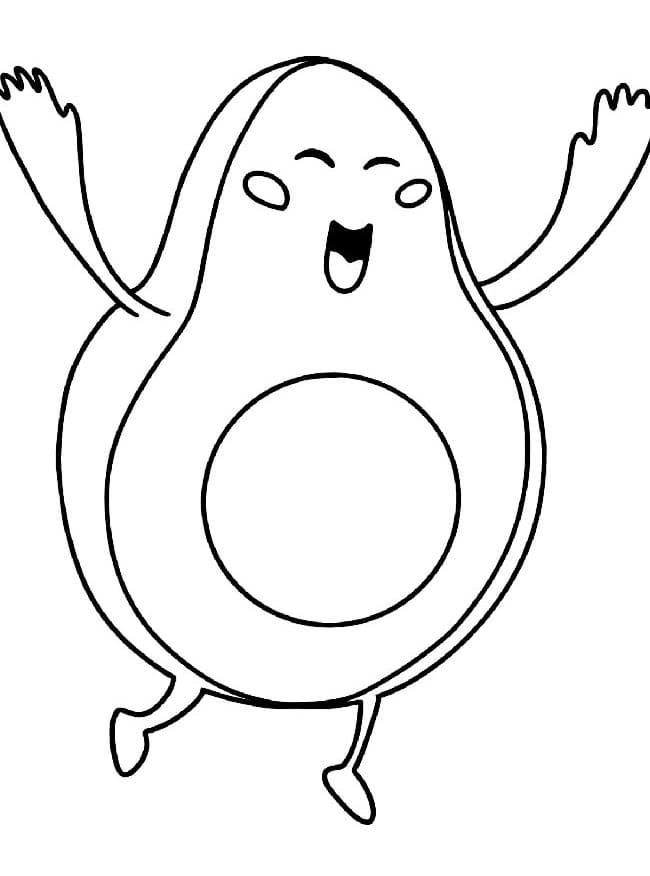 Gratis Avocado Bild ausmalbilder