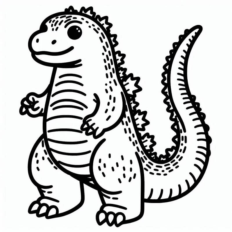 Gratis Godzilla Bild ausmalbilder