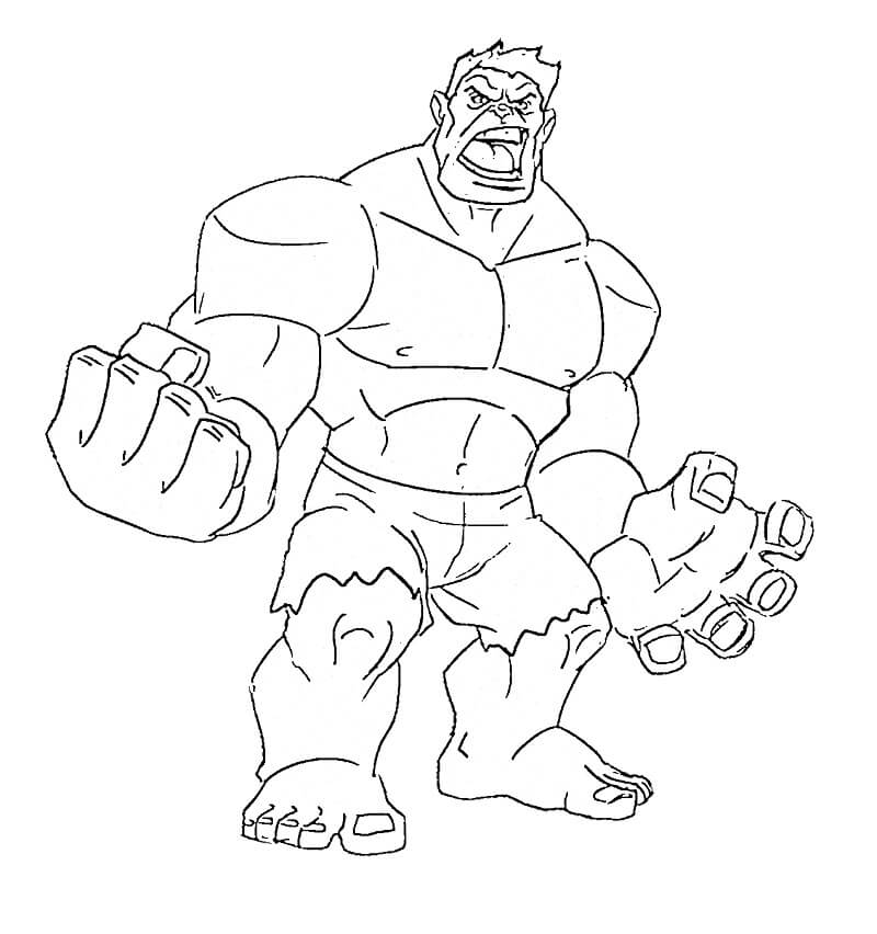 Gratis Hulk Bild ausmalbilder