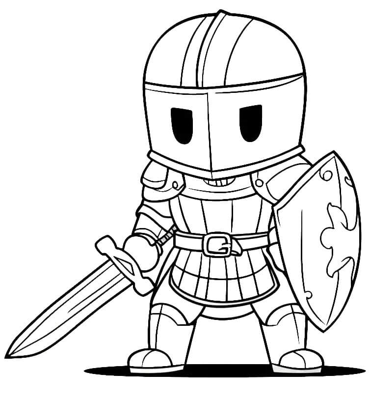 Gratis Kinder-Bild Ritter ausmalbilder