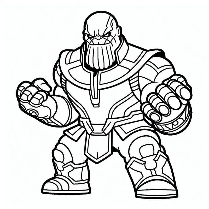 Gratis Kinder-Bild Thanos ausmalbilder