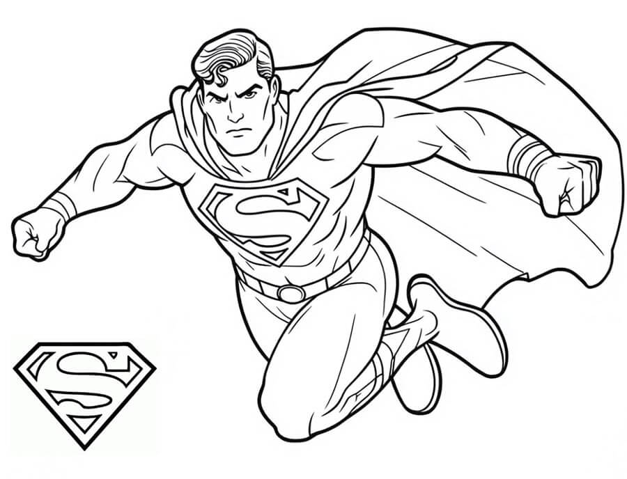 Gratis Superman Bild ausmalbilder