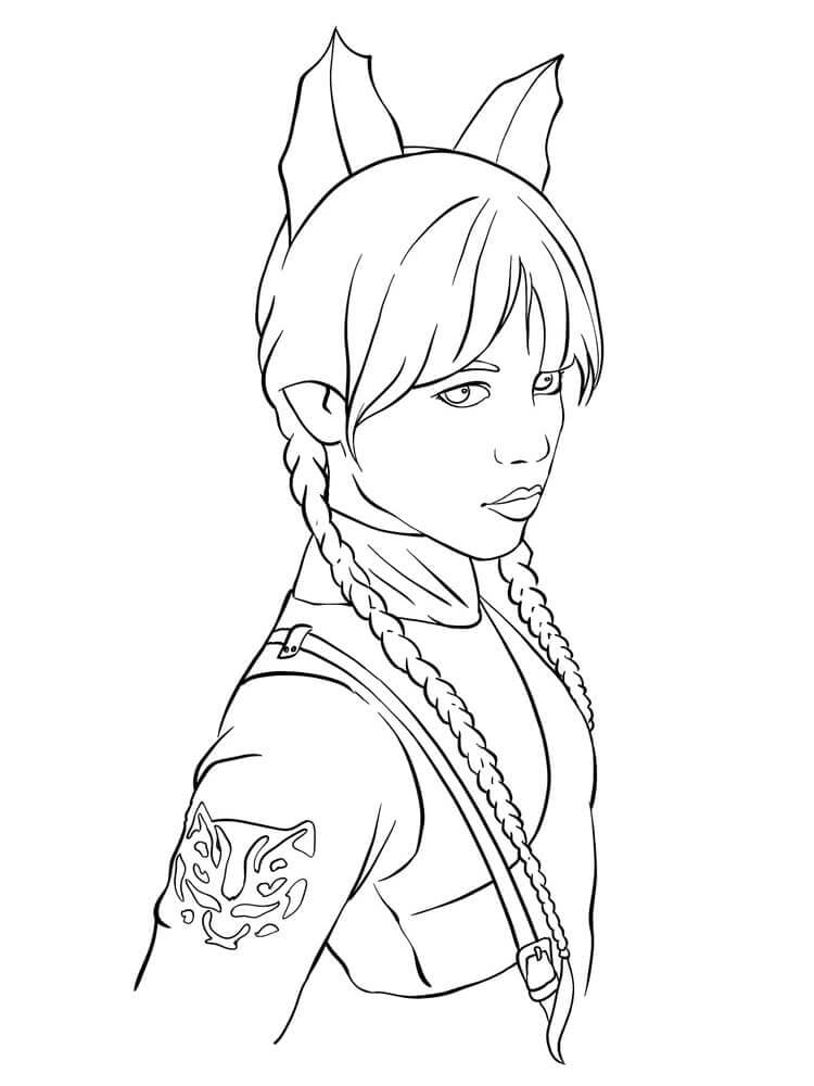 Gratis Wednesday Bild ausmalbilder