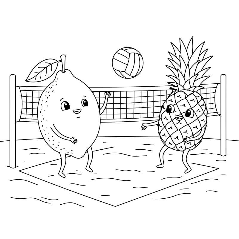 Gratis Zitrone Bild ausmalbilder