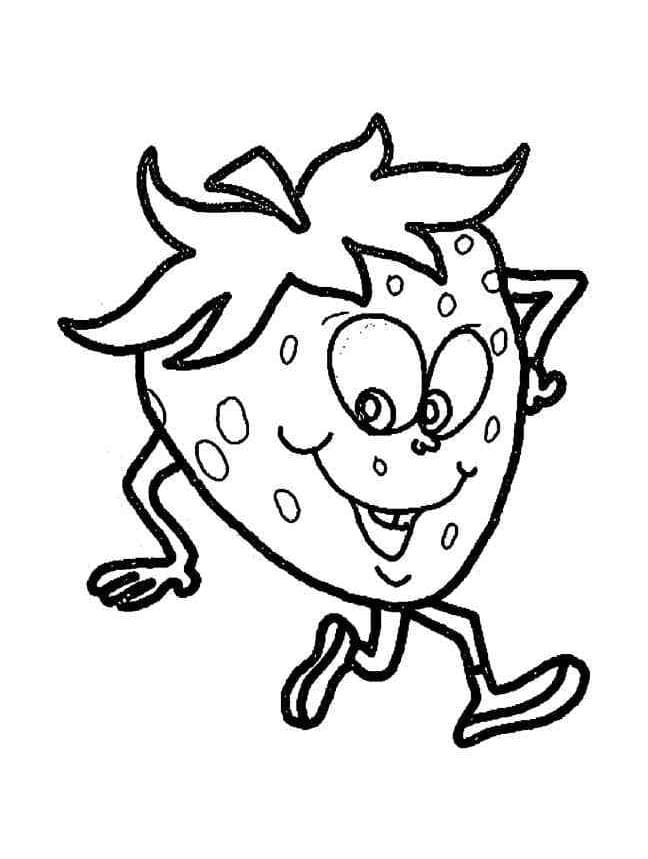 Gratis druckbare Erdbeere Vorlage ausmalbilder