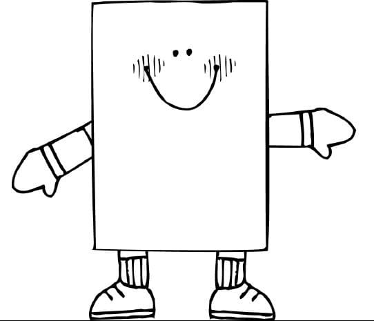 Gratis druckbarer Geometrische Formen ausmalbilder