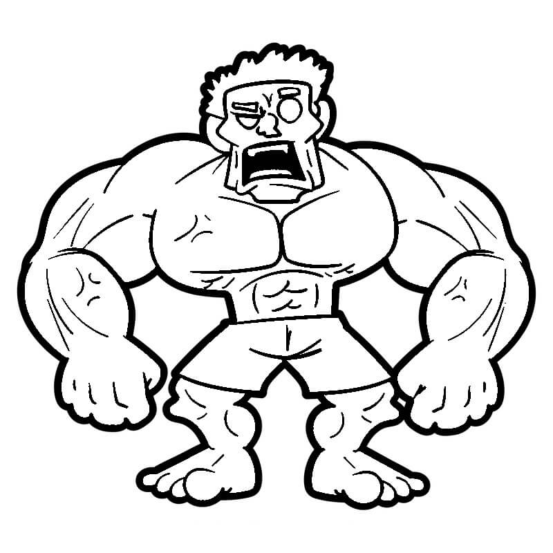 Gratis druckbarer Hulk ausmalbilder