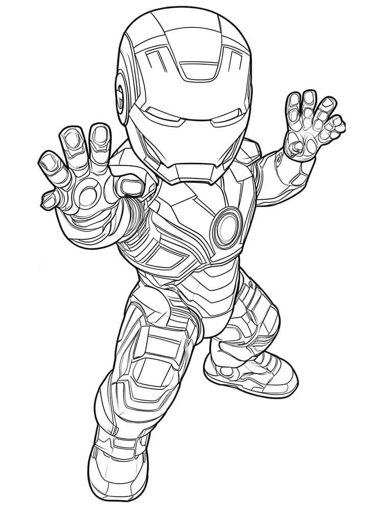 Gratis druckbarer Iron Man ausmalbilder