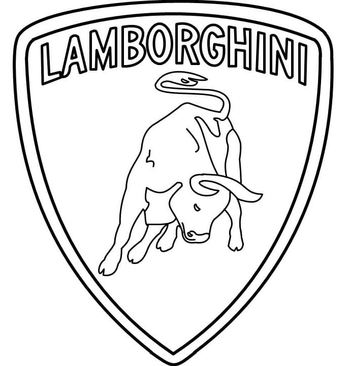 Gratis druckbarer Lamborghini ausmalbilder