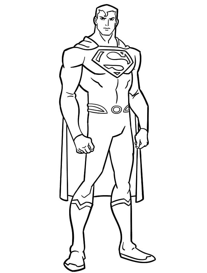 Gratis druckbarer Superman ausmalbilder