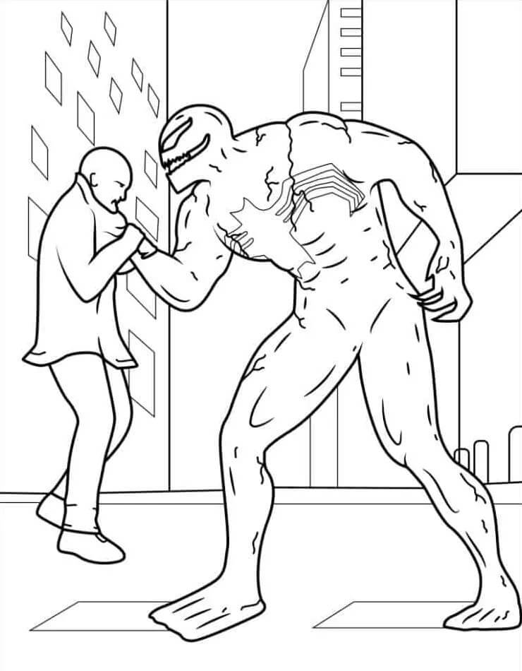 Gratis druckbarer Venom ausmalbilder