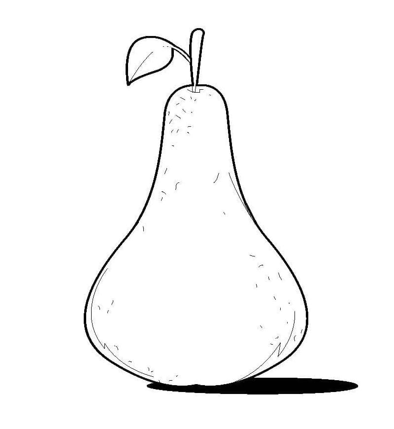 Gratis druckbares Birne Exemplar ausmalbilder
