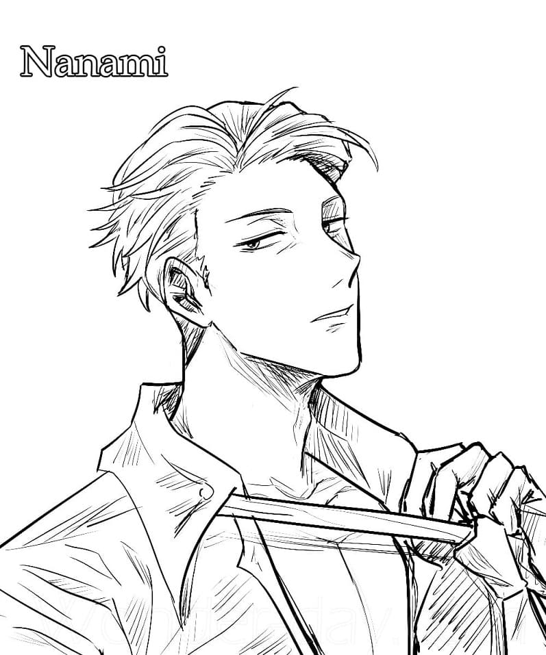 Gratis druckbares Jujutsu Kaisen ausmalbilder