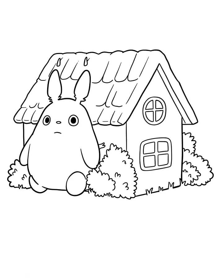 Gratis druckbares Mein Nachbar Totoro ausmalbilder
