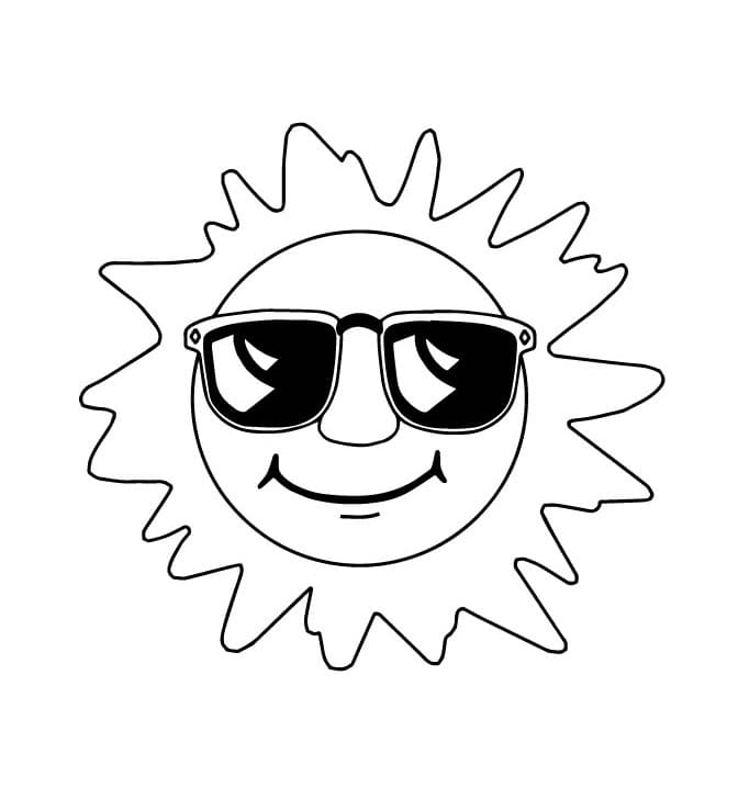 Großartige Sonne ausmalbilder