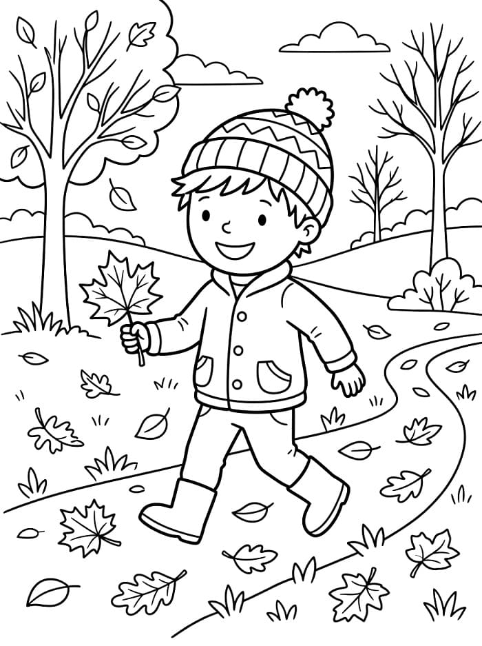 Großartiger Herbst ausmalbilder