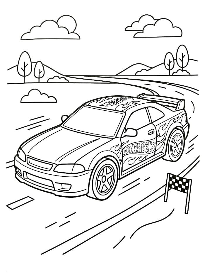 Großartiger Hot Wheels ausmalbilder