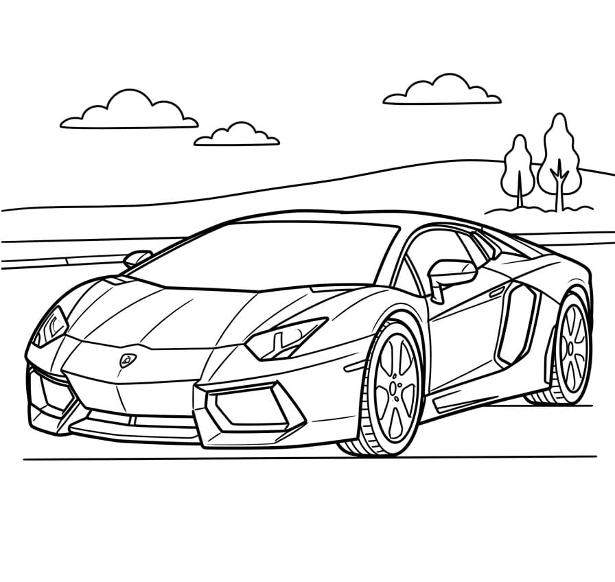 Lamborghini ausmalbilder
