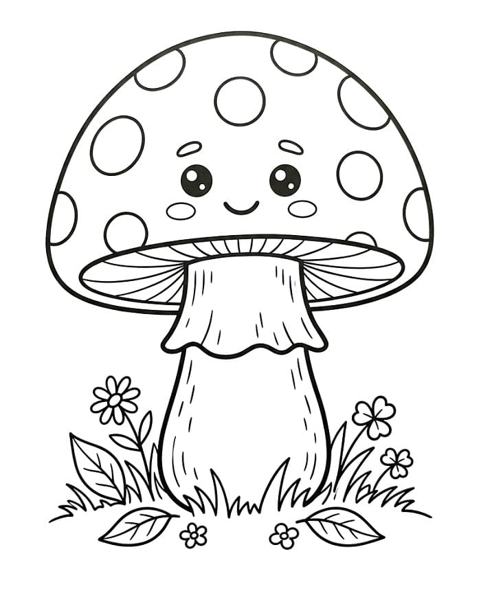 Großartiger Pilz ausmalbilder