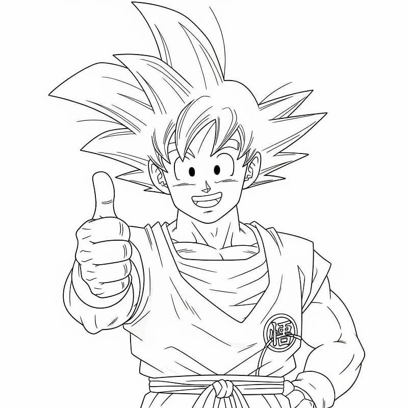 Son Goku ausmalbilder
