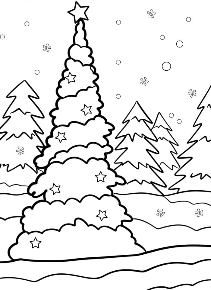 Großartiger Winter ausmalbilder