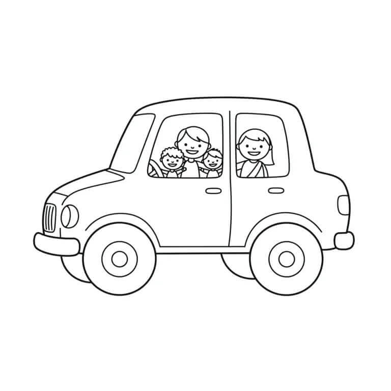 Großartiges Auto ausmalbilder