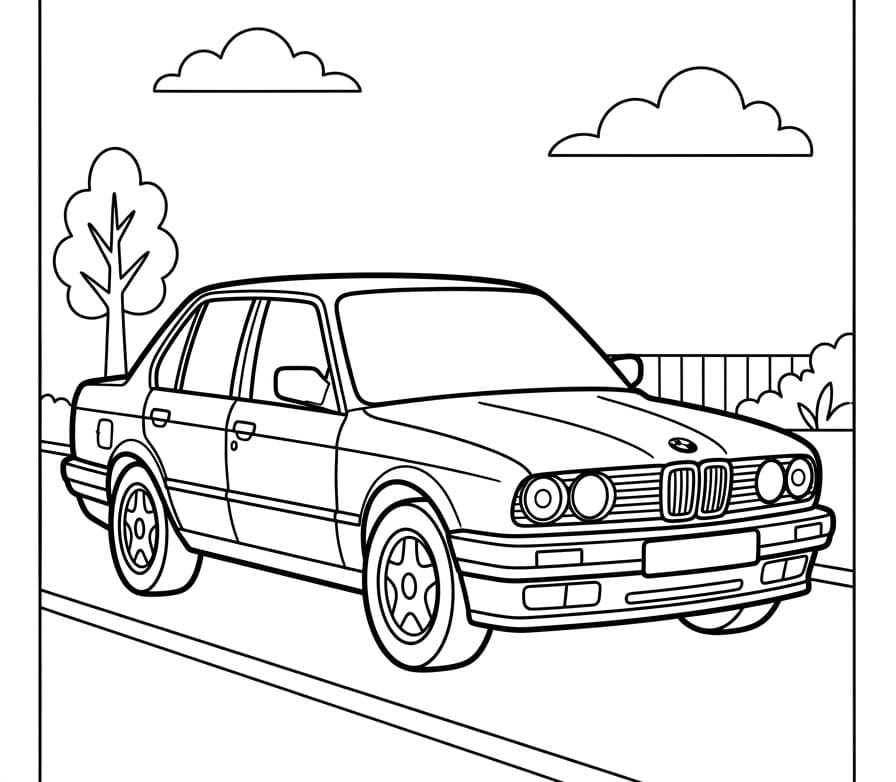 Großartiges BMW ausmalbilder