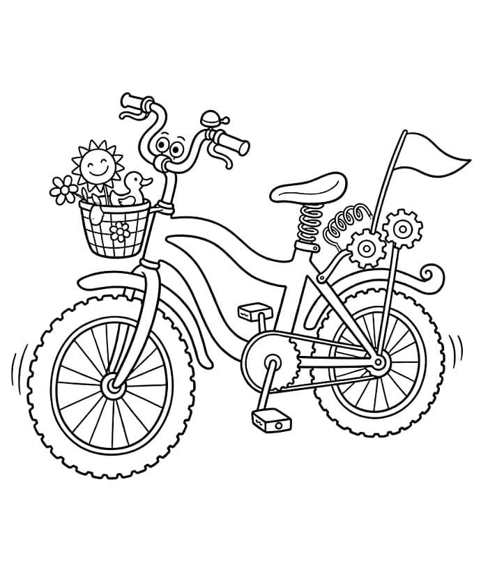 Fahrrad ausmalbilder