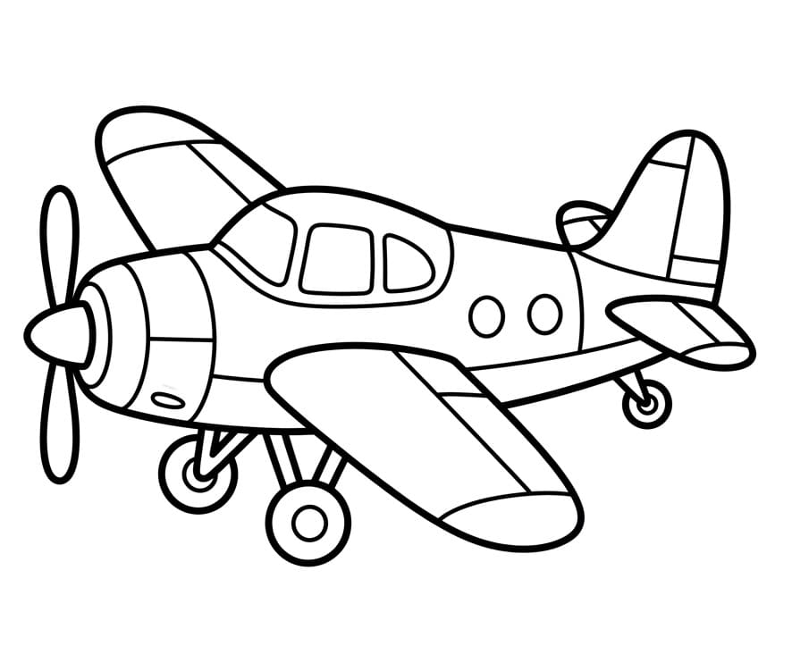 Großartiges Flugzeug ausmalbilder