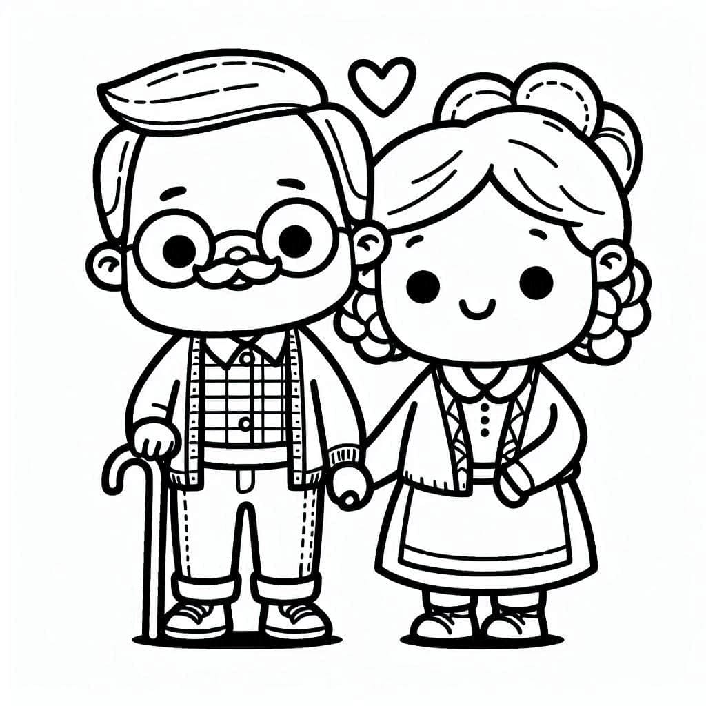 Großelterntag Für Kinder ausmalbilder