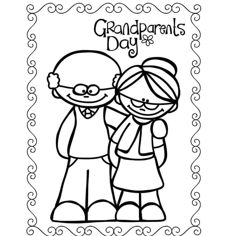 Großelterntag Zum Drucken ausmalbilder